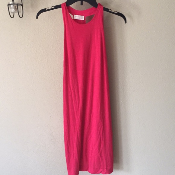 Zara Tops - ZARA Coral razor back tank top Mini dress size S
